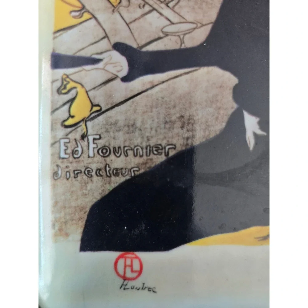 Vintage Toulouse-Lautrec Divan Japonais Trinket Tray Italy Product Centre INDPLS
